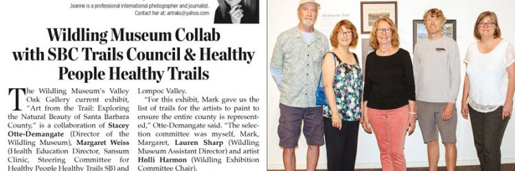 Trails + Art Article in Montecito Journal