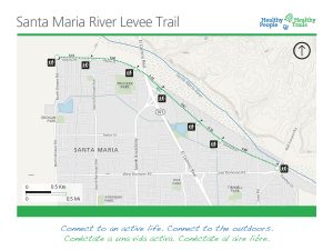 levee trail along Santa Maria River